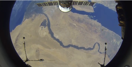رائد فضاء روسي يلتقط مشاهد مذهلة لنهر النيل أثناء التحليق فوق مصر